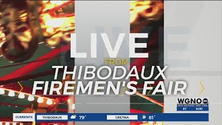 WGNO News live at Thibodaux Firemen's Fair