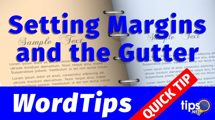 Setting Margins and the Gutter