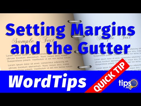वीडियो: प्रिंटिंग के दौरान गटर मार्जिन जोड़ा जाता है?