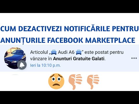 Cum se dezactivează notificările pentru anunțurile Marketplace Facebook