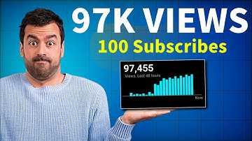 How i Got 97k VIEWS with Only 100 SUBSCRIBERS!