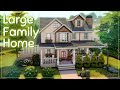 Большой семейный дом👪💚│Строительство│Large Family Home│SpeedBuild│NO CC [The Sims 4]