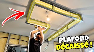 ✅ Rénovation cuisine - Comment faire un plafond décaissé - Plafond et placo - Ep03 - Brico Seb