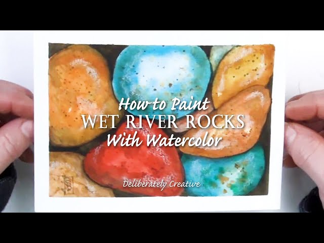 Painting Wet River Rocks with Cheap Watercolors *Easy Beginners Lesson - YouTube painting-wet-river-rocks-with-cheap-watercolors-easy-beginners-lesson-youtube