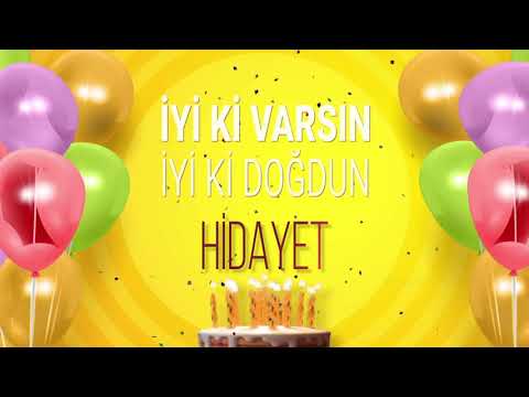 İyi ki doğdun HİDAYET- İsme Özel Doğum Günü Şarkısı (FULL VERSİYON)