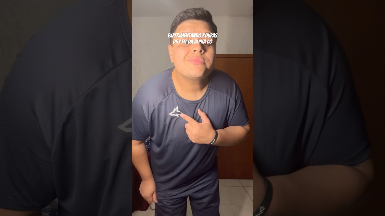 Provando camisas dry fit da Alpha Co 