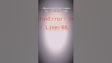 Observing a programmer’s tear under microscope 🔬 #softwaredeveloper #softwareengineer #programmer