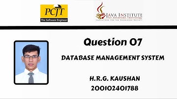 Task 07 | Database Management System I | Java Institute