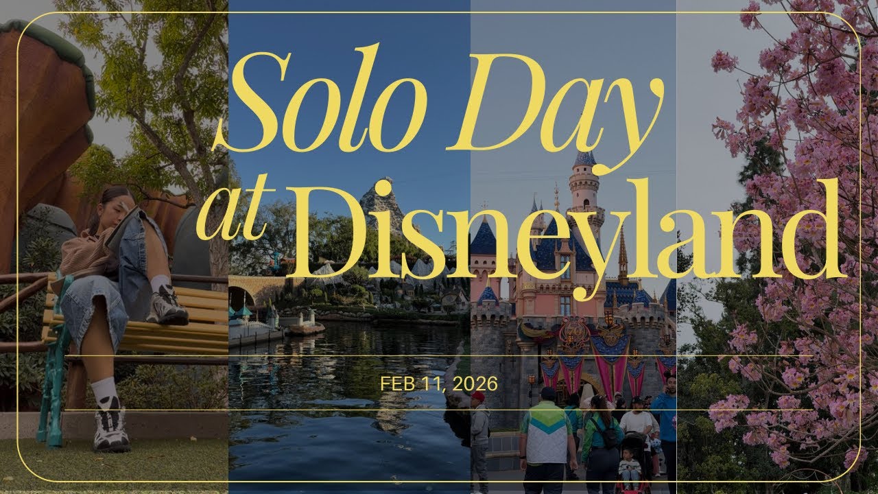 alone at disneyland✨ | travel day, lightning lane, & single rider