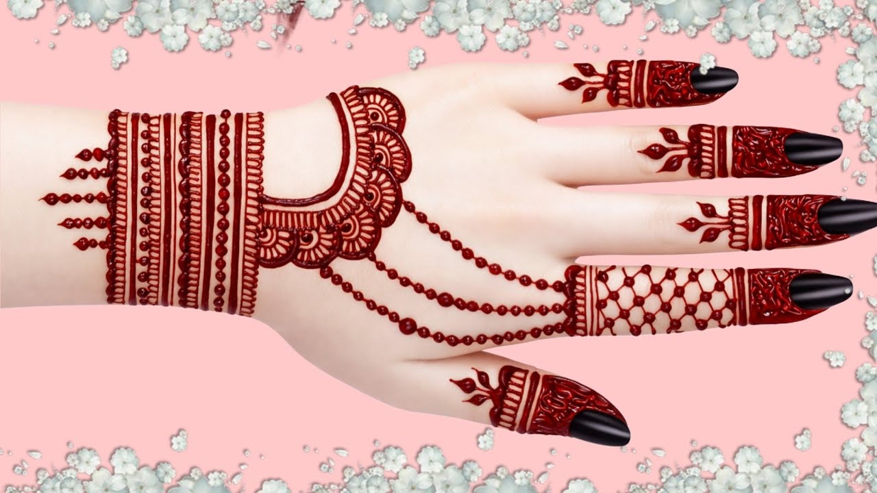Very Very Simple Mehndi Designs For Back Hand / Easy Beautiful Mehandi Design / Full Hand Mehndi / 