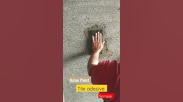 Asian Paint Tile Adhesive on tile Application ||