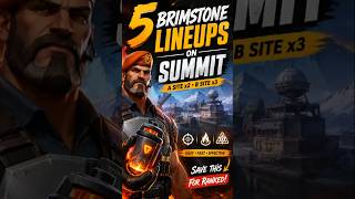 Brimstone Summit Lineups 🔥 A Site | Valorant