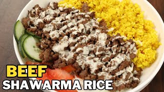 SHAWARMA RICE RECIPE (w/ Shawarma Sauce)