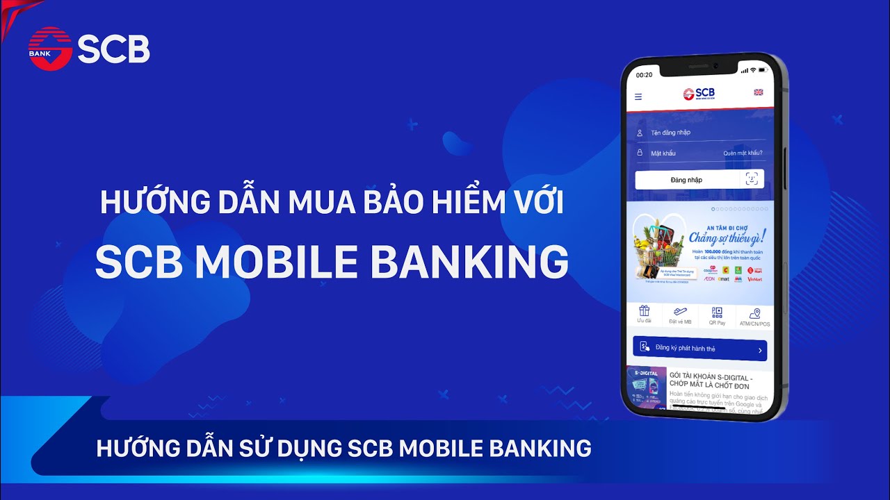 Hướng dẫn mua Bảo hiểm với SCB Mobile Banking