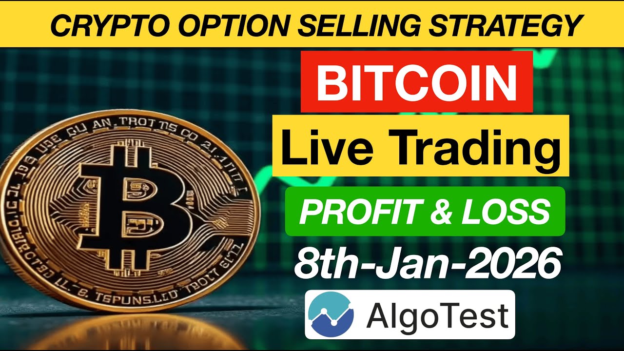 Algo Bitcoin Option Selling  Strategy on Delta Exchange |   Bitcoin Trading Full Day P&L Report