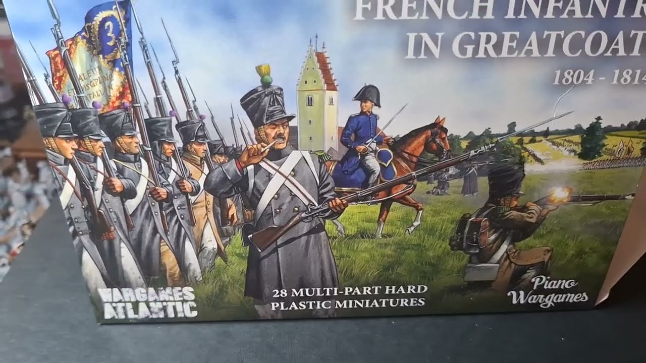 Napoleonic Wargaming: Unboxing Piano Wargames / Wargames Atlantic plastic French infantry