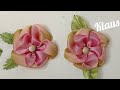 # 224 FLOR DE ORGANZA EN CENEFA (RIBBON FLOWERS / HOW TO MAKE FLOWERS)