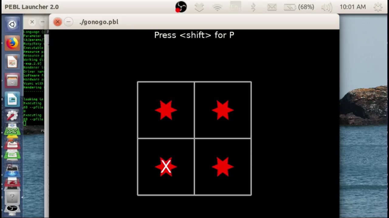 PEBL Go/No-go task