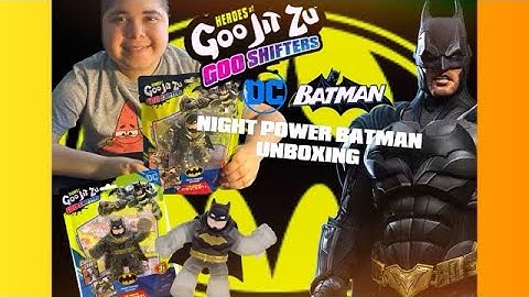Goo Jit Zu DC Goo Shifters Night Power Batman Unboxing