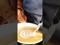 Latte art  latte coffee tulip trending shorts learning barista