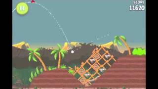 Angry Birds Rio Level 25 (4-10) Jungle Escape 3 Star Walkthrough screenshot 4