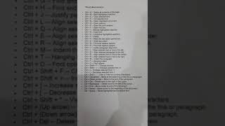 MS Word Shortcut Key screenshot 5