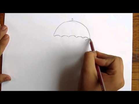 Как нарисовать зонтик