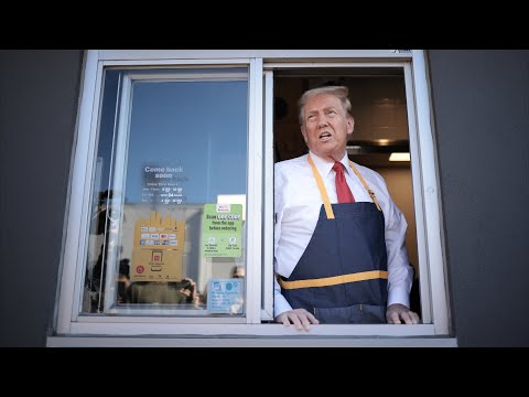 Дональд Трамп удивлял посетителей в окошке McDonald’s