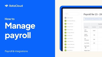 How to manage Payroll in RotaCloud (Tutorial)