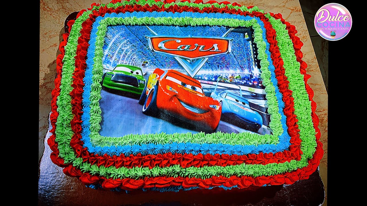 Cómo hacer un pastel dé Cars decoración fácil/ RAYO MACQUEEN/ CARS CAKE -  YouTube