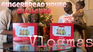 Gingerbread house challenge || Boys vs Girls || Whats on the kids Christmas list || Vlogmas Day 8!!