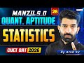 CUET GAT 2026 Quantitative Aptitude | Statistics in One Shot | Manzil 5.0