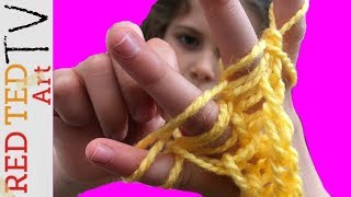 Finger Knitting Projects   RED TED ART TV   E6