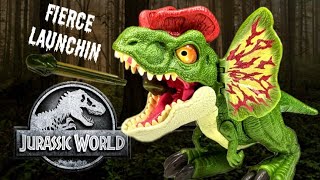 2023 Mattel Jurassic World Fierce Launchin Dilophosaurus Review!!!
