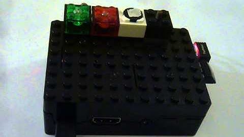 Raspberry Pi selfie-cam with hacked Lego