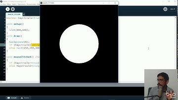 Lección 7: Variables boolean - Curso: Aprende a programar con Processing por Daniel Marcial