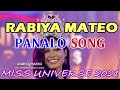 MISS UNIVERSE SONG 2021 - RABIYA MATEO (PANALO SONG) by DJ OYE BUTETE || MISS UNIVERSE 2021 SONG ||