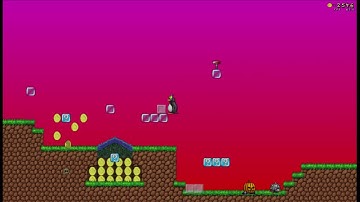 SuperTux 0.4.0 Rainbow World reverse 6 times speed