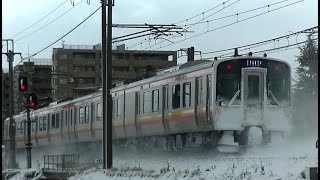 E129系B3編成　信越本線下り普通439M　長岡→新潟→吉田