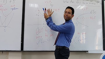 S1C5: Function - when does the many to one function has an inverse and how to draw them on same axis