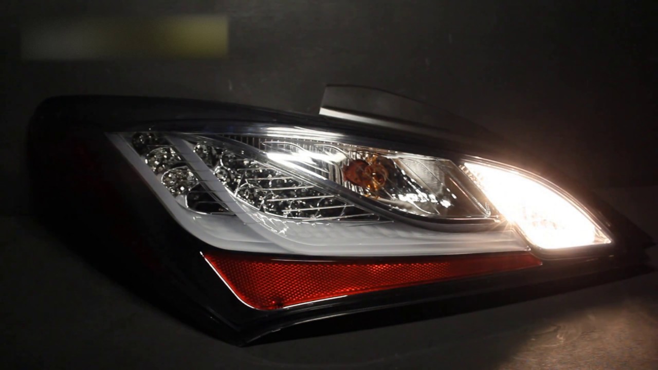 Тюнинг фонари Хендай Дженезис Купе '2010-2013 - YouTube