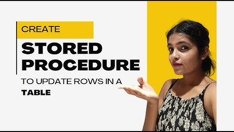 Stored Procedure to Update existing rows in a table | Parameterized Stored Proc in MySQL | Appian