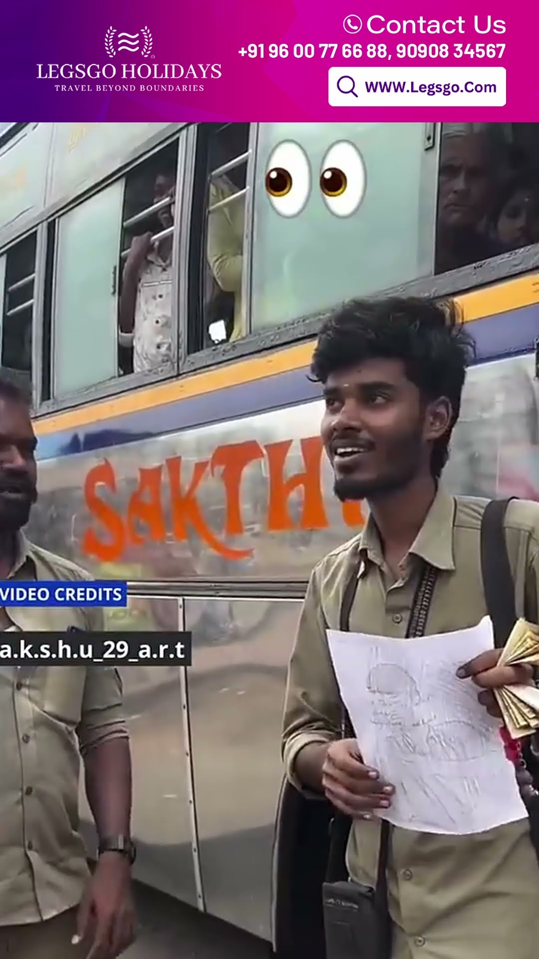 'Driver அண்ணா, இந்த பொண்ணு எவ்வளவு அழகா வரைஞ்சிருக்கு பாரேன்..' ? வெட்கப்பட்ட Conductor