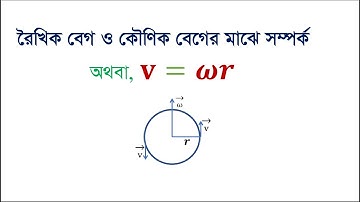রৈখিক বেগ ও কৌণিক বেগের মধ্যে সম্পর্ক, ফিজিক্স-১, অধ্যায়-৪