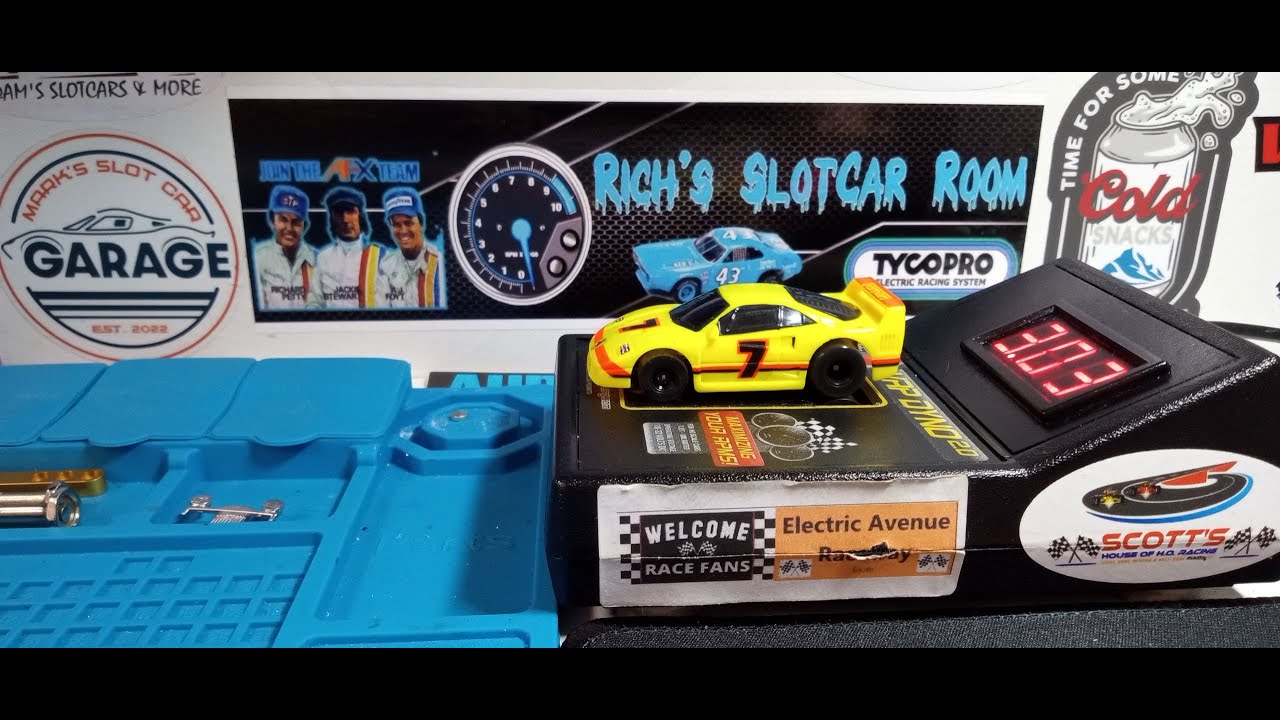 Старинные гоночные машинки для трассы - Tyco Friday - Эпизод 55 - #7 Ferrari F40 YEL-FLOUR ORN-BLK