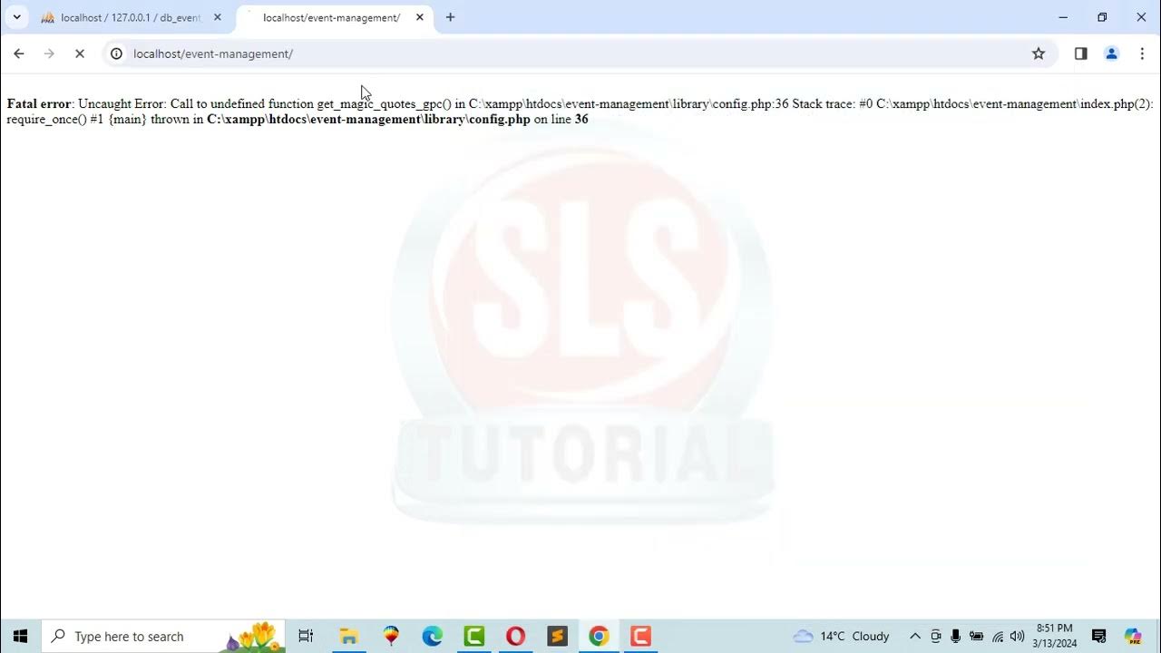Online Event Management System in PHP MySQL // Download Free Source ...