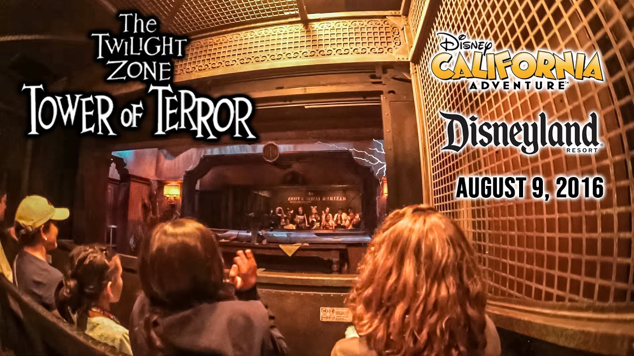 2016 DCA The Twilight Zone Tower of Terror Low Light HD POV with Queue Disneyland Resort