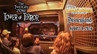 2016 DCA The Twilight Zone Tower of Terror Low Light HD POV with Queue Disneyland Resort