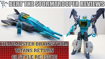 Transformers Headmaster BRAINSTORM G1 Retro Reissue Review! Bert The Stormtrooper Reviews!