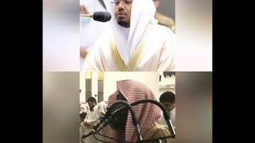 دمج الشيخ ياسر الدوسري والشيخ محمد اللحيدان { أواخر سورة الفرقان } من أجمل ما سمعت 🎧🌿🤍